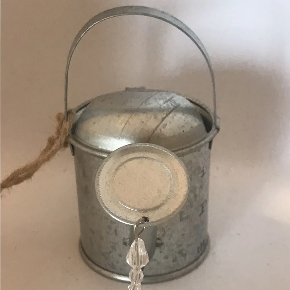 Silver Watering Can “I Like To Play...” Whimsical Tree Ornament Holiday Decor - Picture 7 of 7